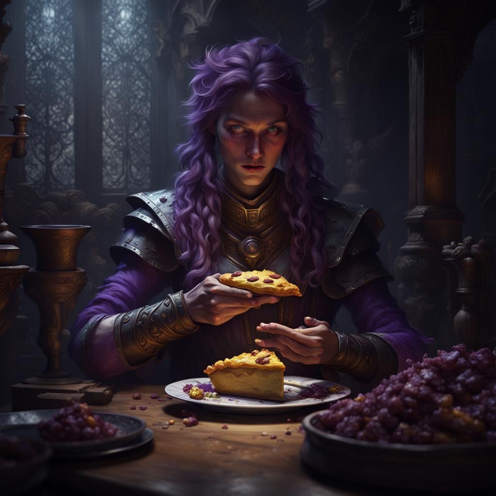 Eating Pie: Dark Fantasy Concept Art