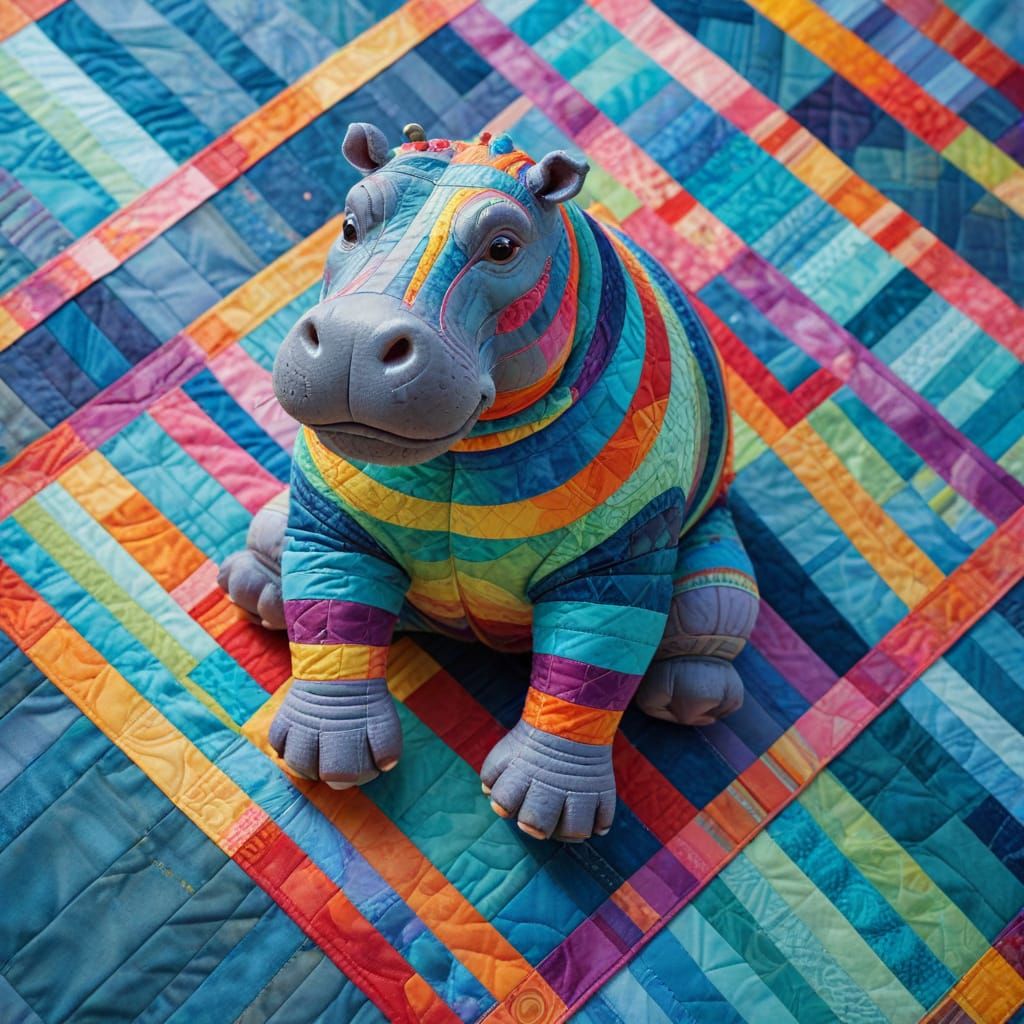 Patchwork in stripes fabric