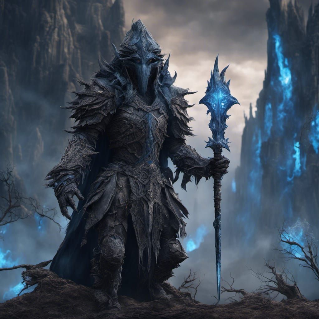 Dark Crystal Knight in Detailed Matte Painting