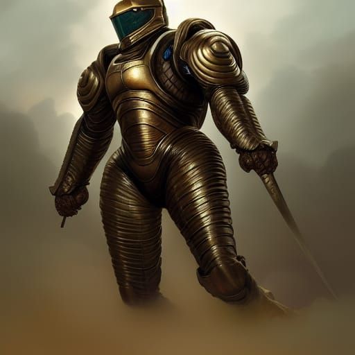 Armored Snapping Turtle Knight Portrait in Hyperrealism