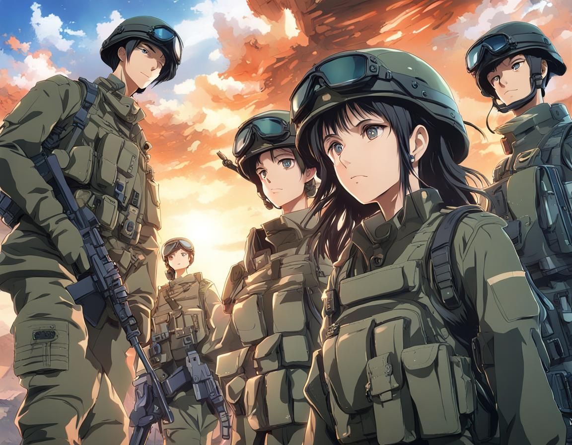 The military assembles to stave off anarchy...