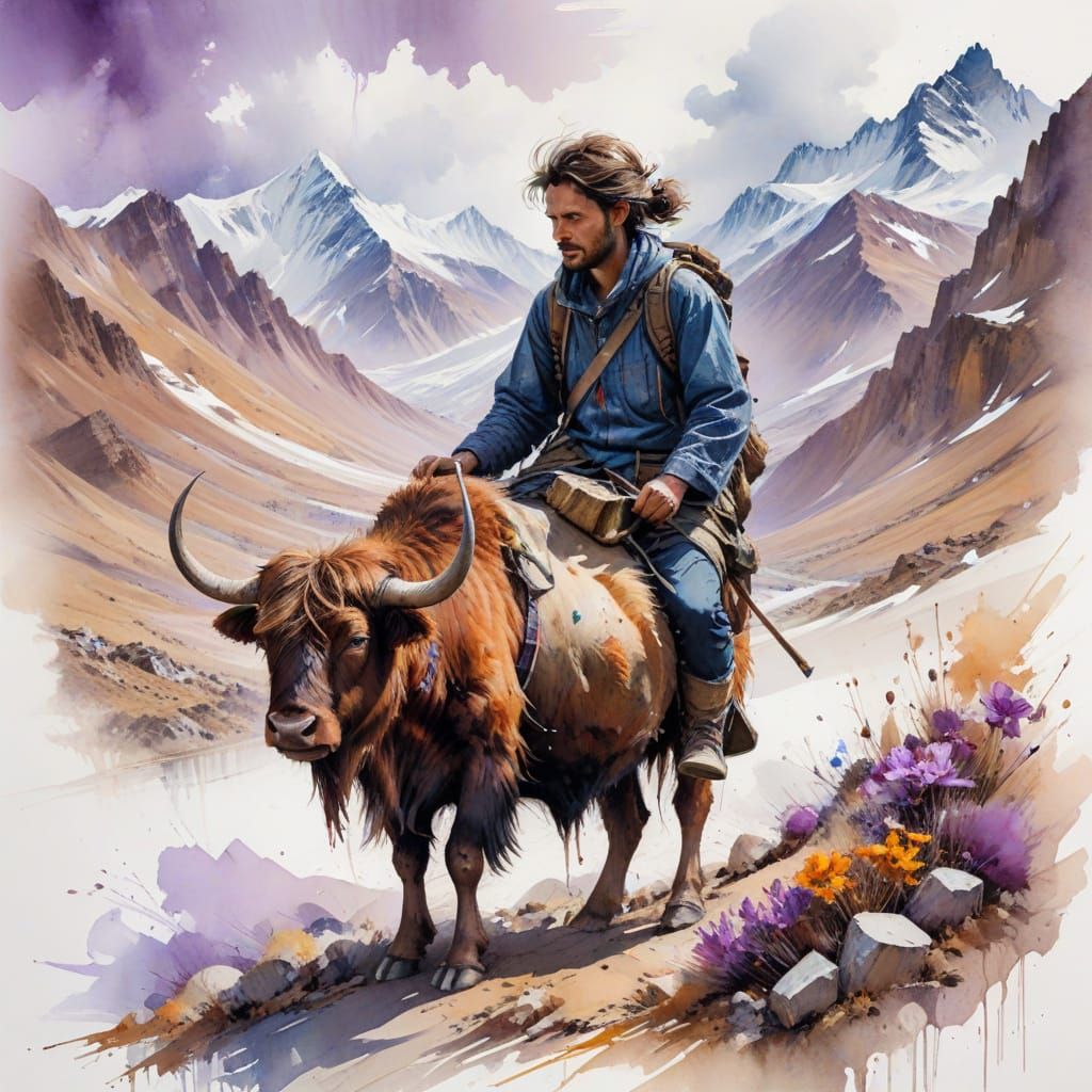 Surreal Himalayan Landscape at Dawn