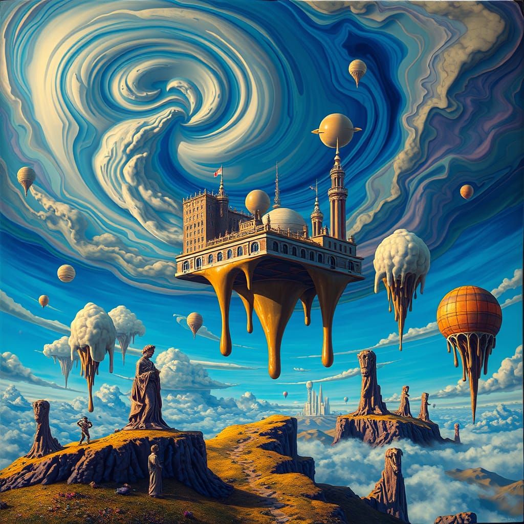 Surreal Dreamscape of Impossible Architecture