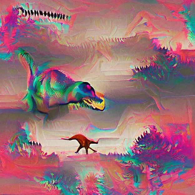 Dinosaur Image Generated by AI
