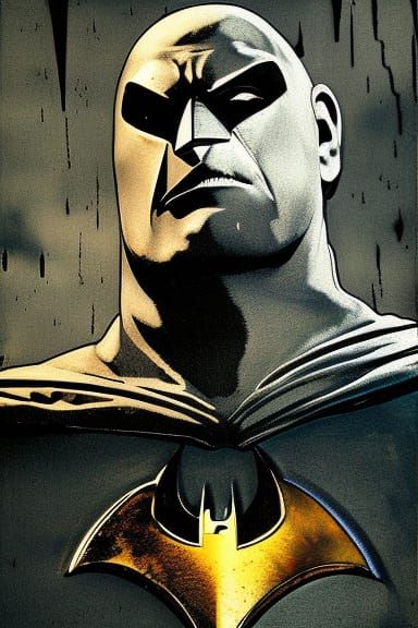 Batman Portrait in Gothic Fantasy Style