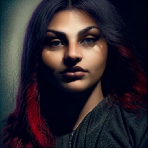 Hyperrealistic Portrait of a Strong Woman