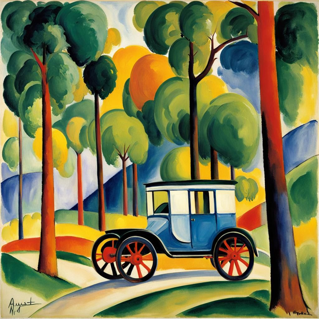 Paradise on Wheels: Light Colors in Expressionist Style