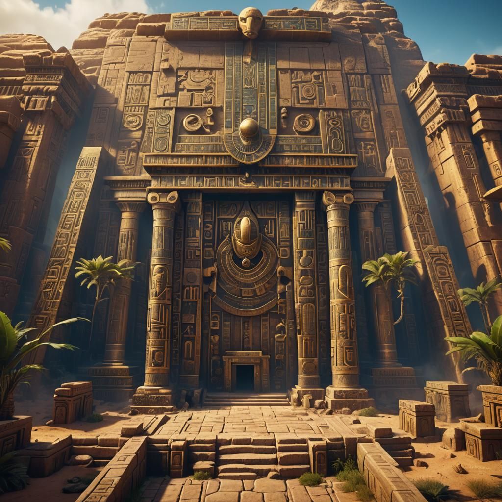 Temple of Ra: Detailed Matte Painting