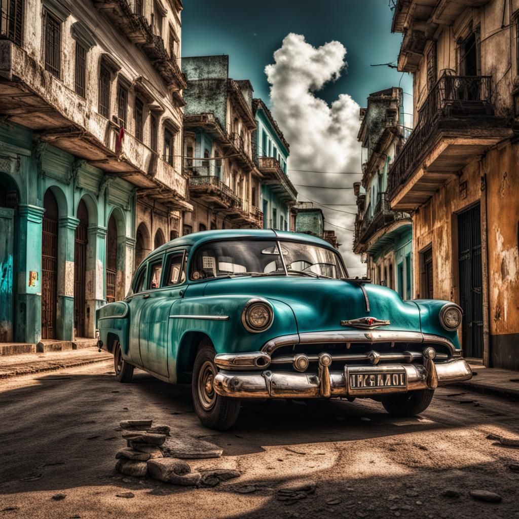 Hyperrealistic Cuba Photograph in Cinematic Style