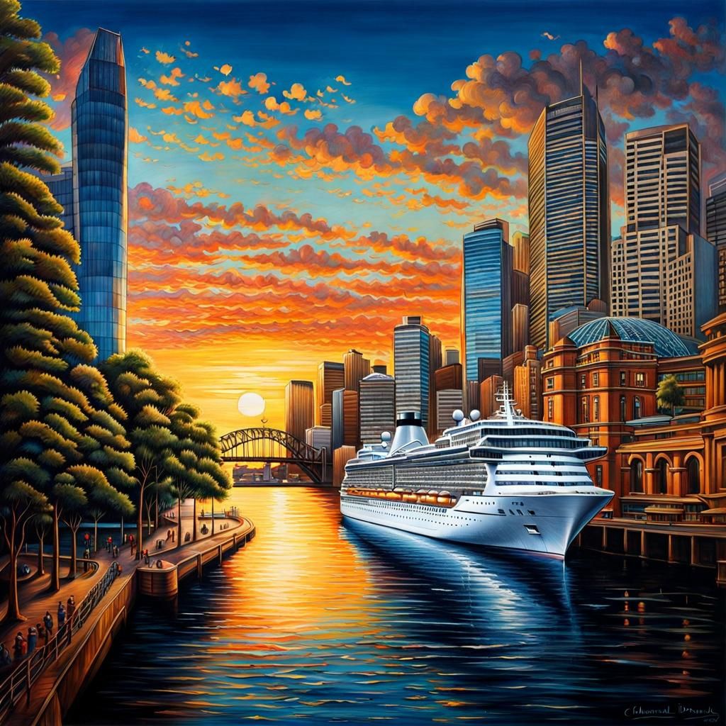 Chibi King David and Queen on Sydney Cruise