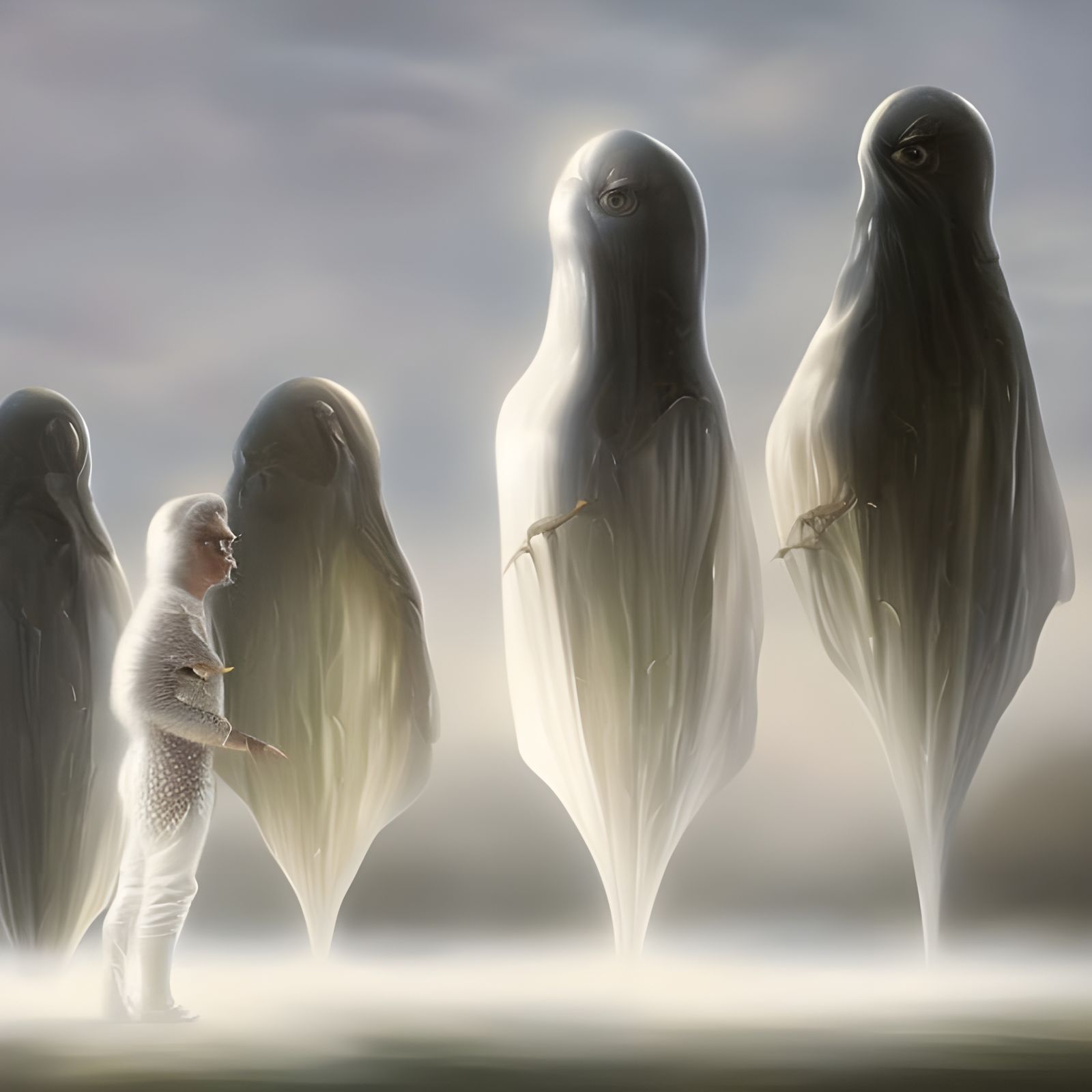 Viscous Alien Invasion in Hyperreal Sci-Fi Painting