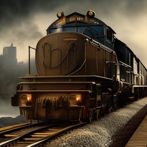 Epic Cinematic Train Digital Matte Painting