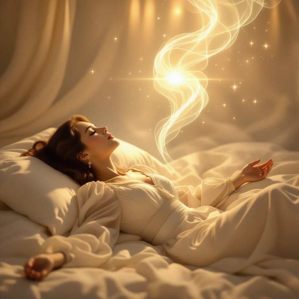 Ethereal Soul Detachment in Golden Light