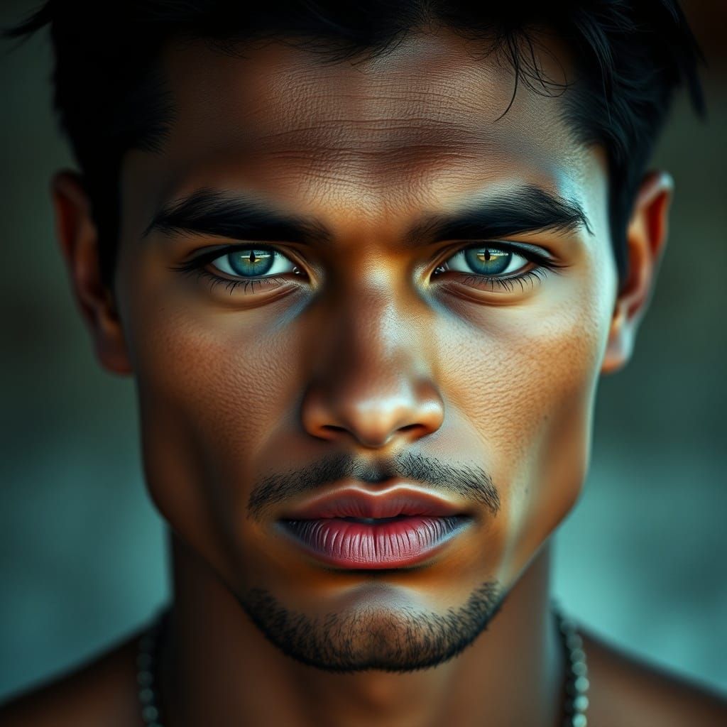A tahitian male portrait