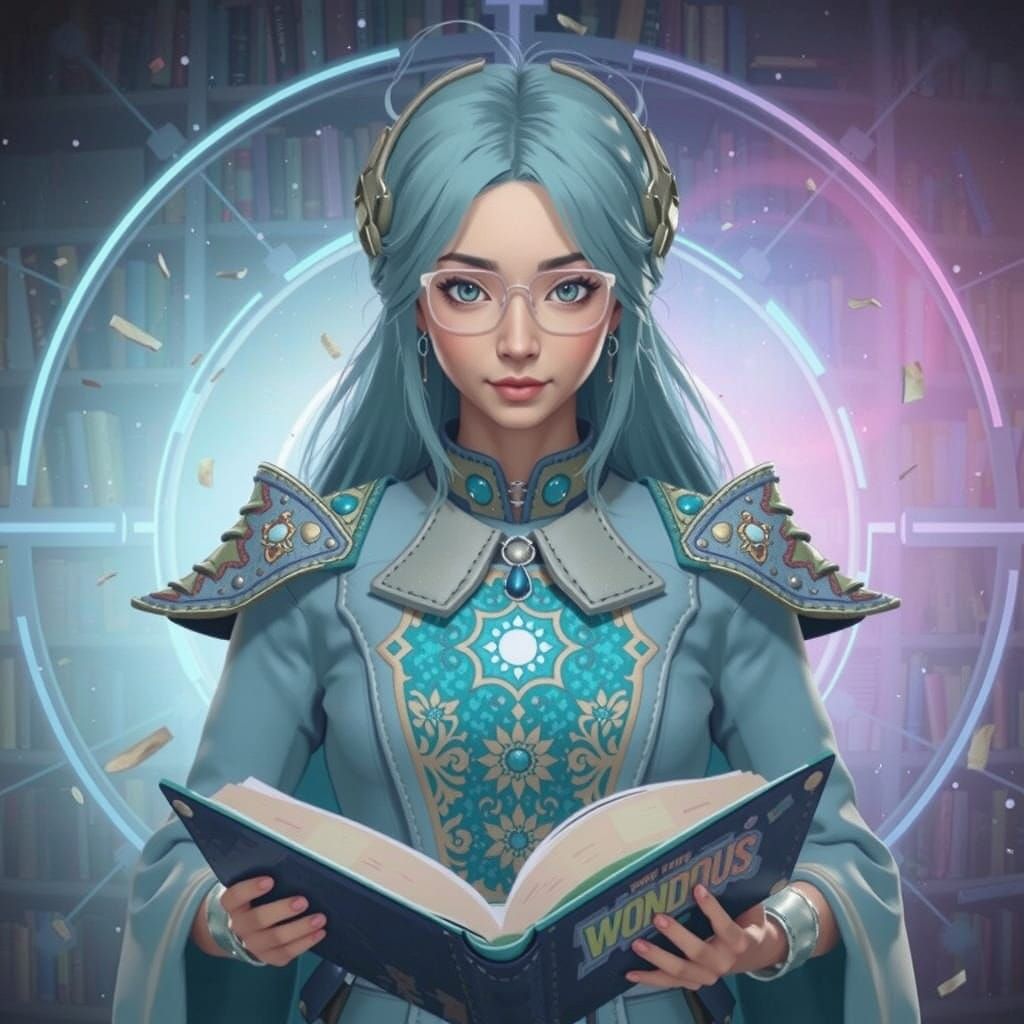 Heroic Librarian in Whimsical Wonderland