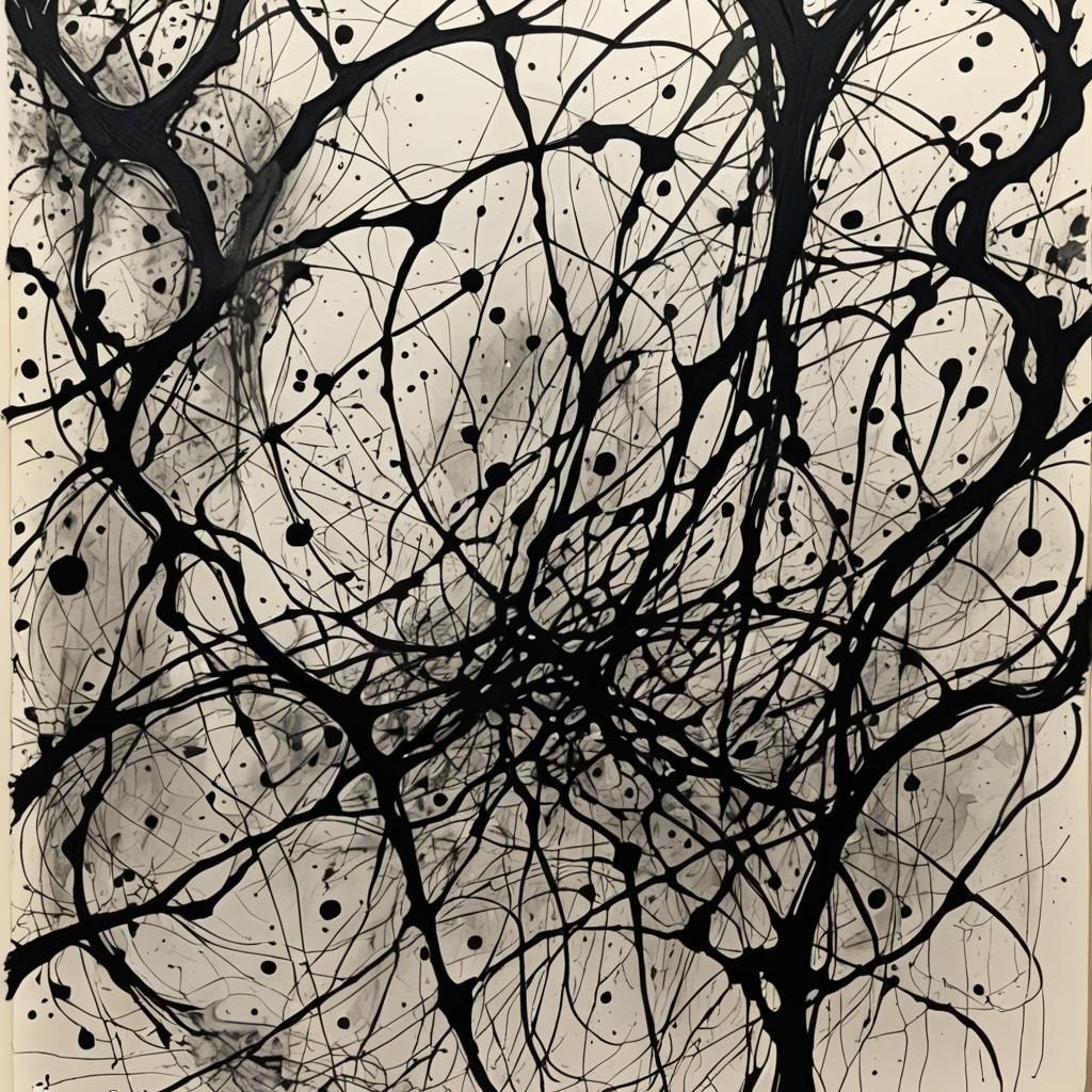 Chaotic Surrealism: Sketchbook Overflowing with Abstract Lin...