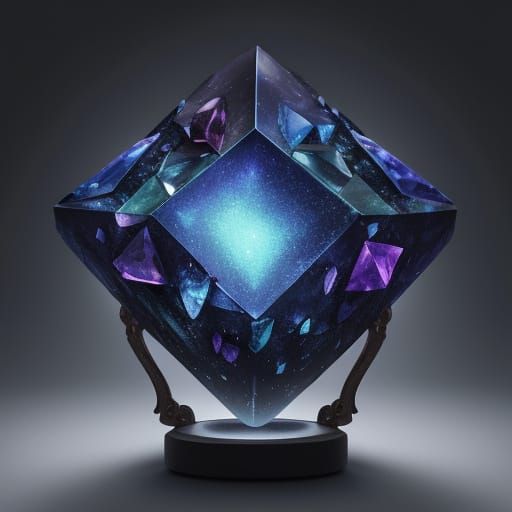 Glowing Gemstone on Velvet Cushion