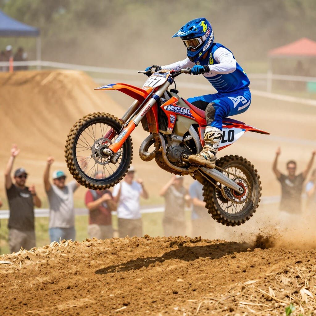 Dynamic Motocross Jump Photography in Action
