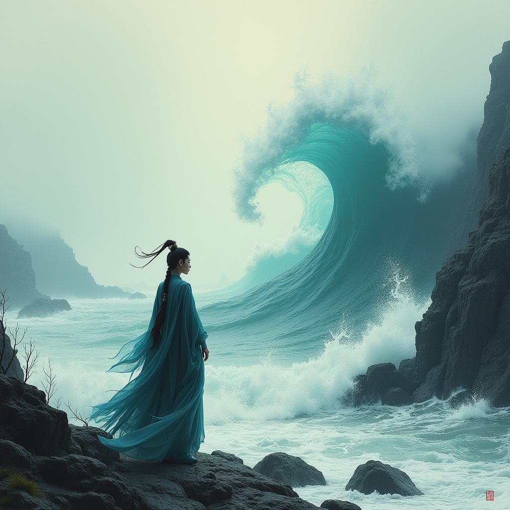 Baizhi in Wuthering Waves: Mystical Ink-Wash Landscape