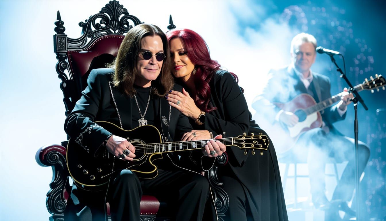 Ozzy Osbourne Tribute on Stage with Sharon