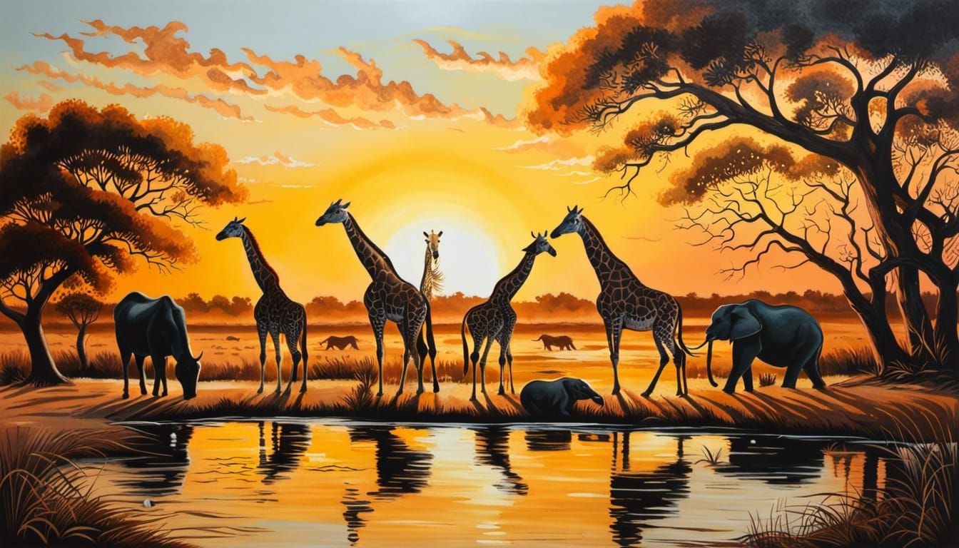 Savanna Watering Hole