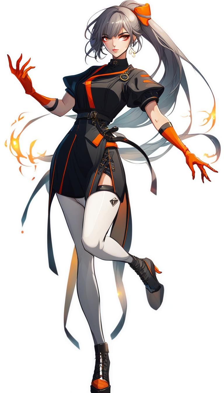 Stylish Character in Light Aesthetic