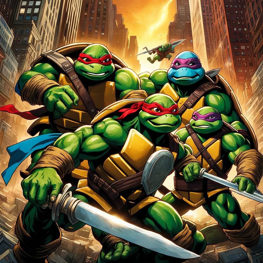 Teenage Mutant Ninja Turtles Battle God in NYC