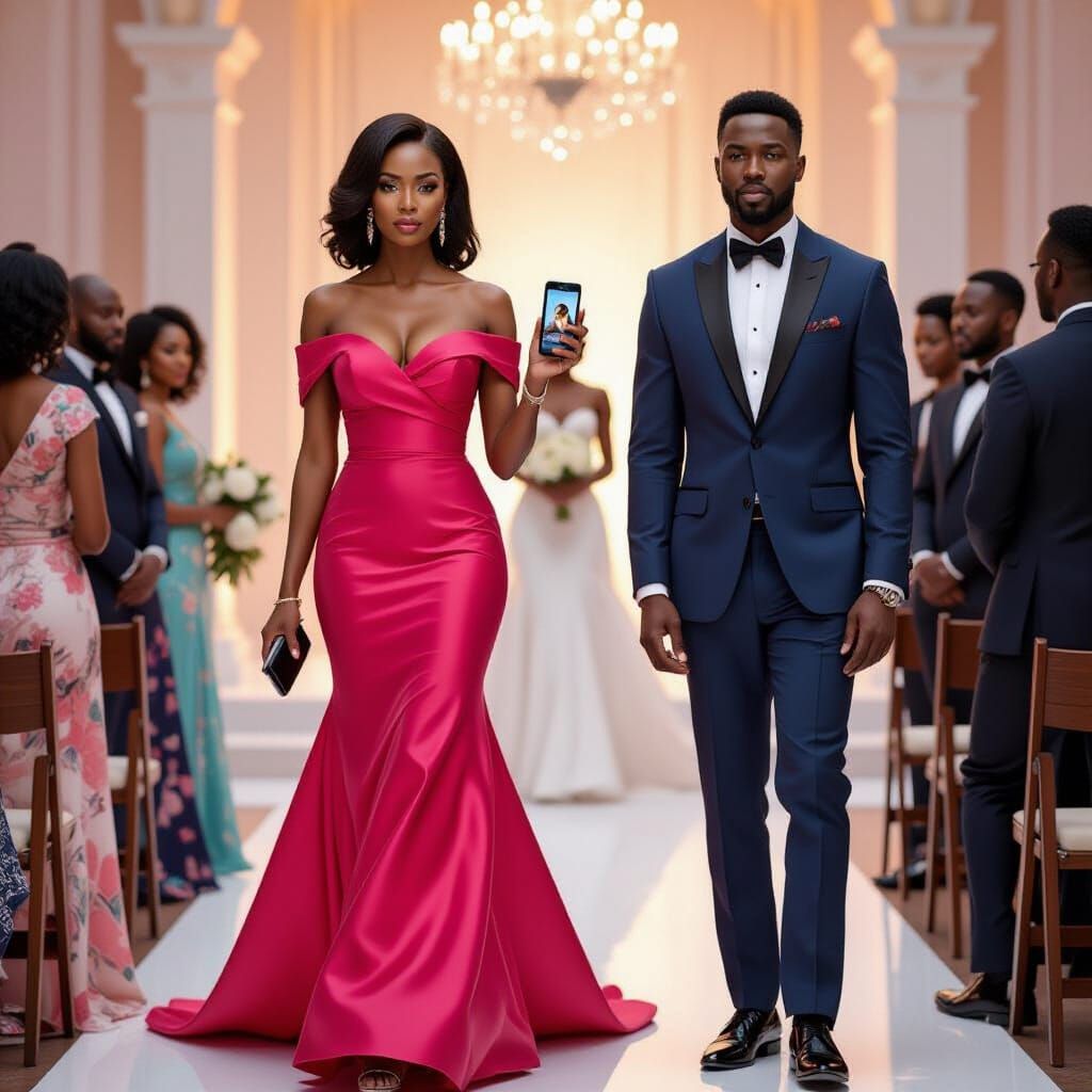 Dramatic Confrontation at the Altar, Portraiture Style