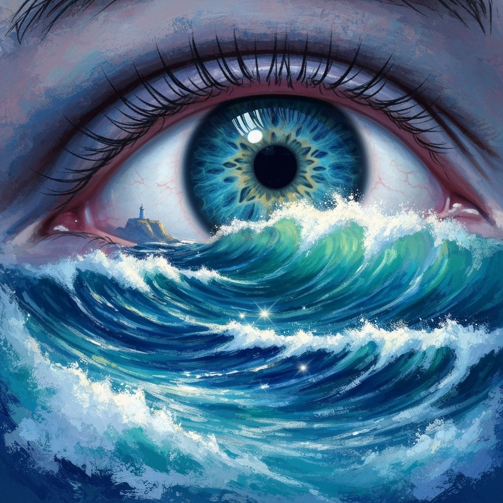 Ocean Eye: A Vibrant Seascape Impression