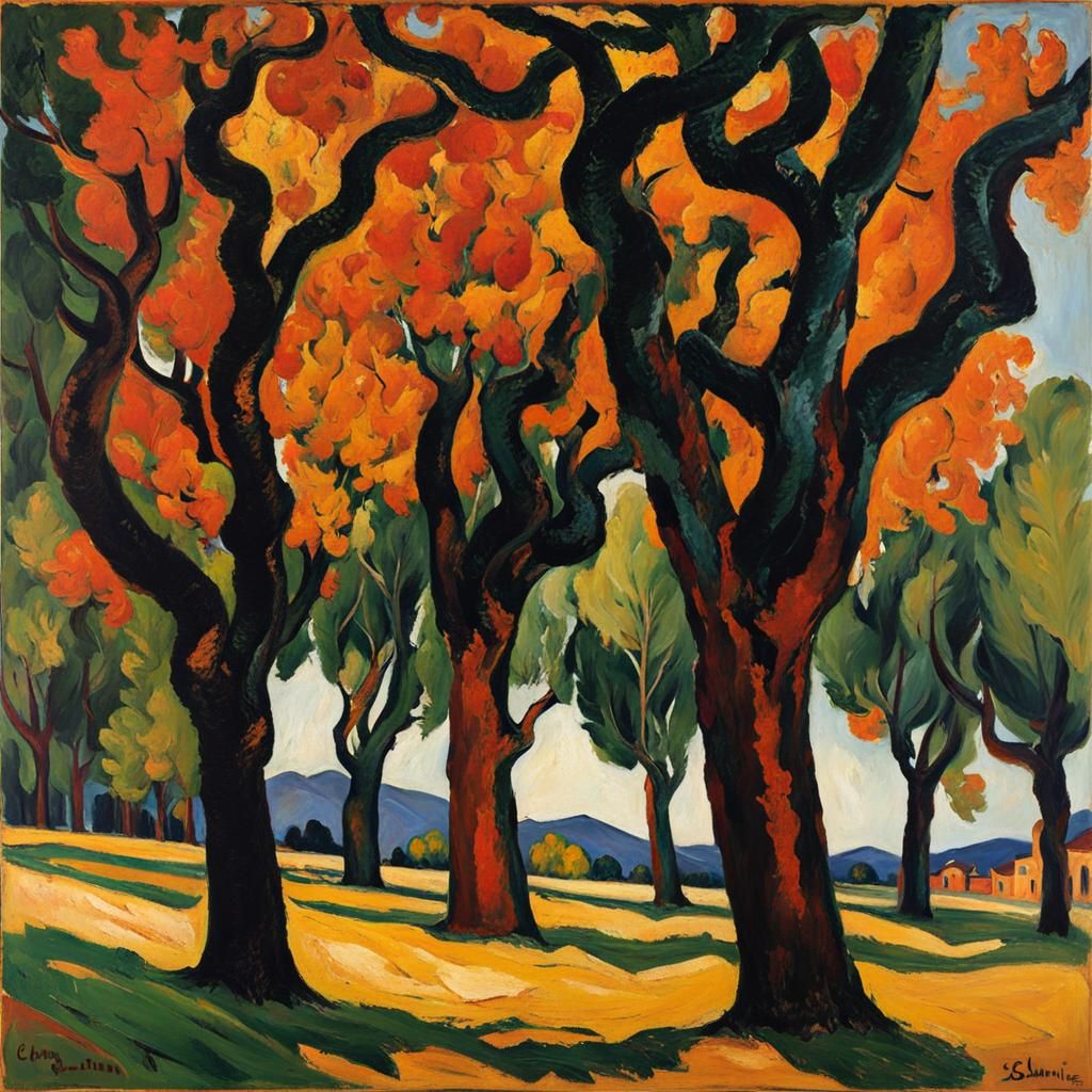 Plane Trees at Ceret