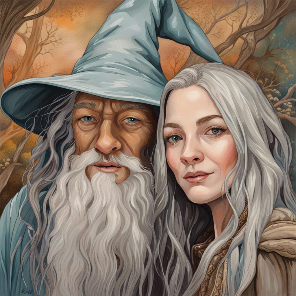 A Portrait of Gandalf And His Apprentice