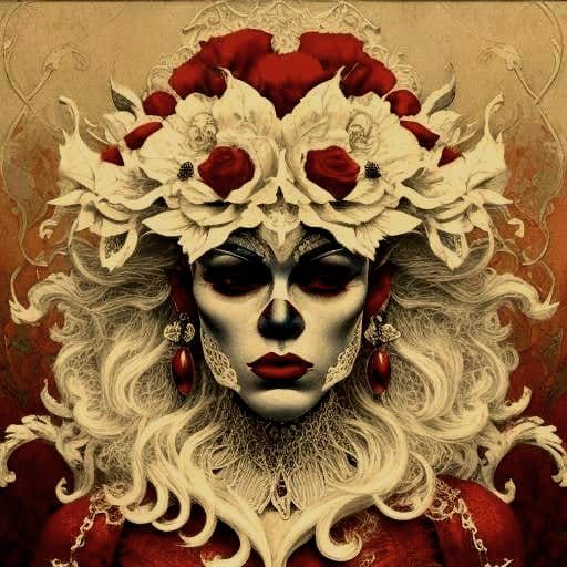 Abstract Rouge Design in Minimalist Style