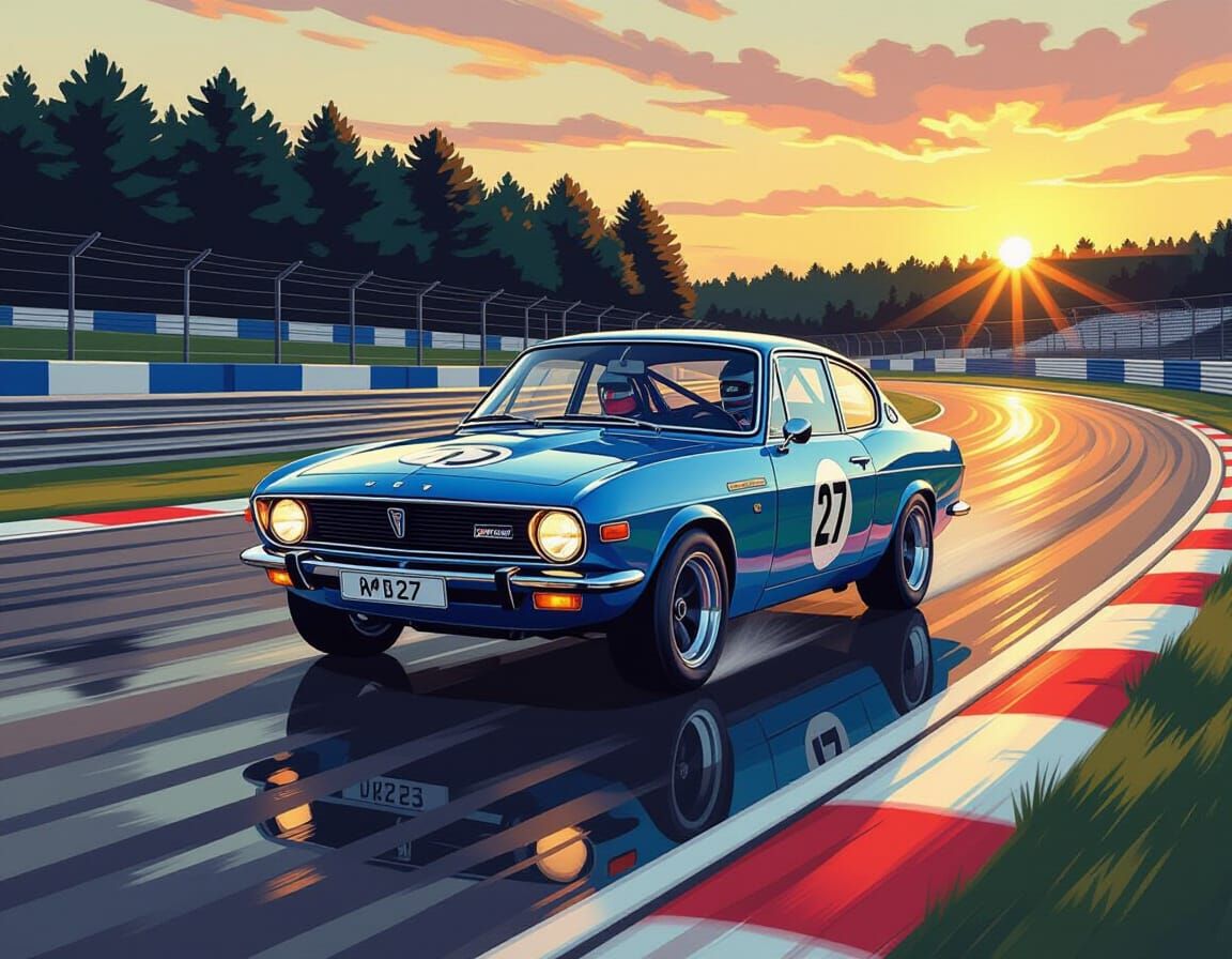 1972 Rover P6 V8 Race Car at Le Mans