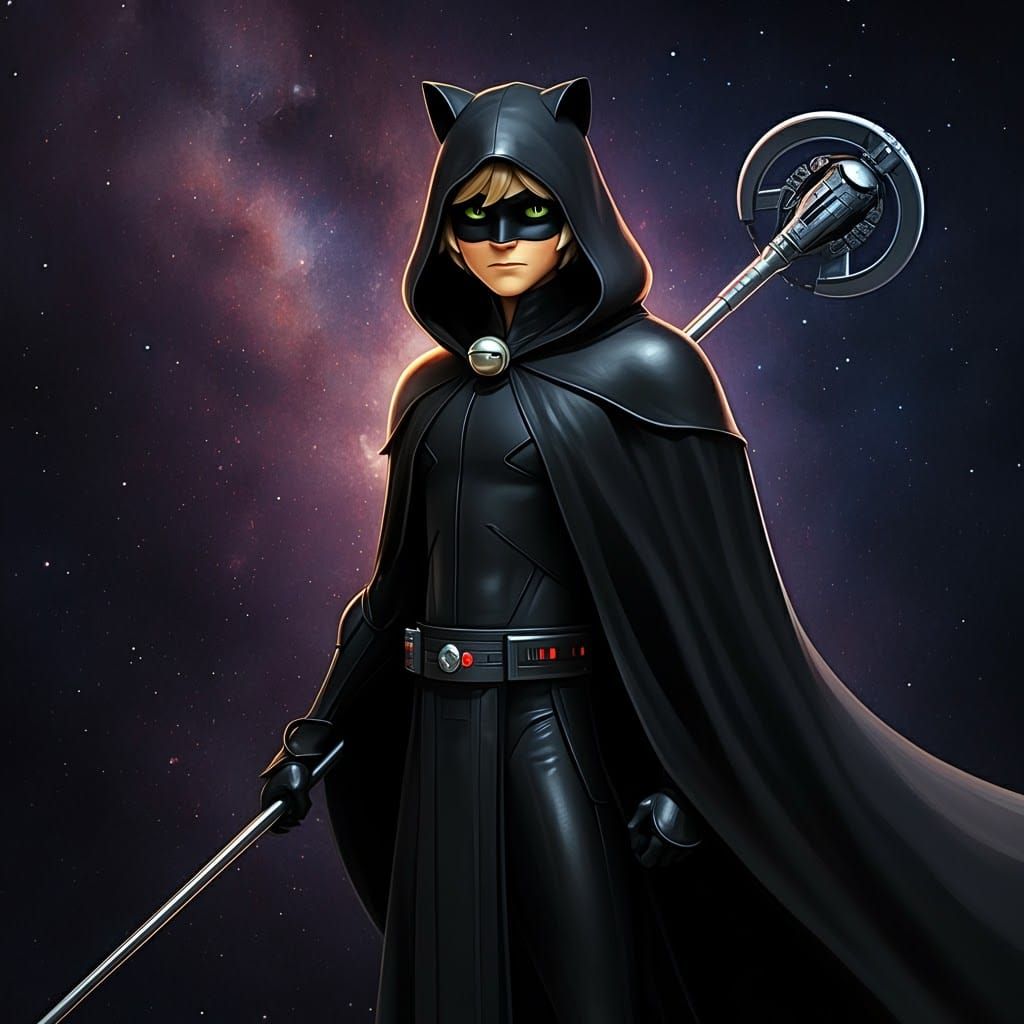 Cat Noir from Miraculous Ladybug as a Sith Lord
