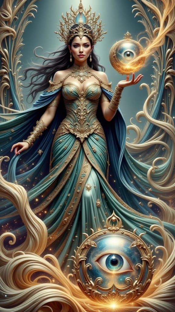 Aurora Queen of Magic with a Magic Eye Orb