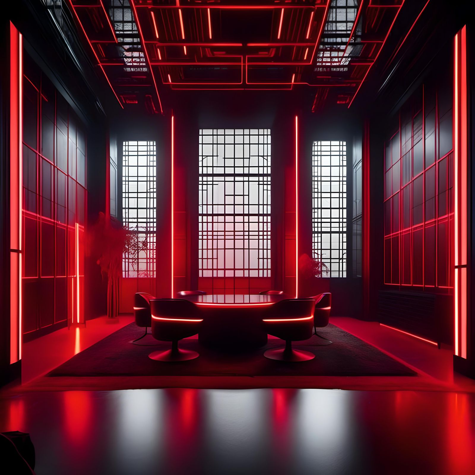 Sith Meeting Hall with Red Lighting