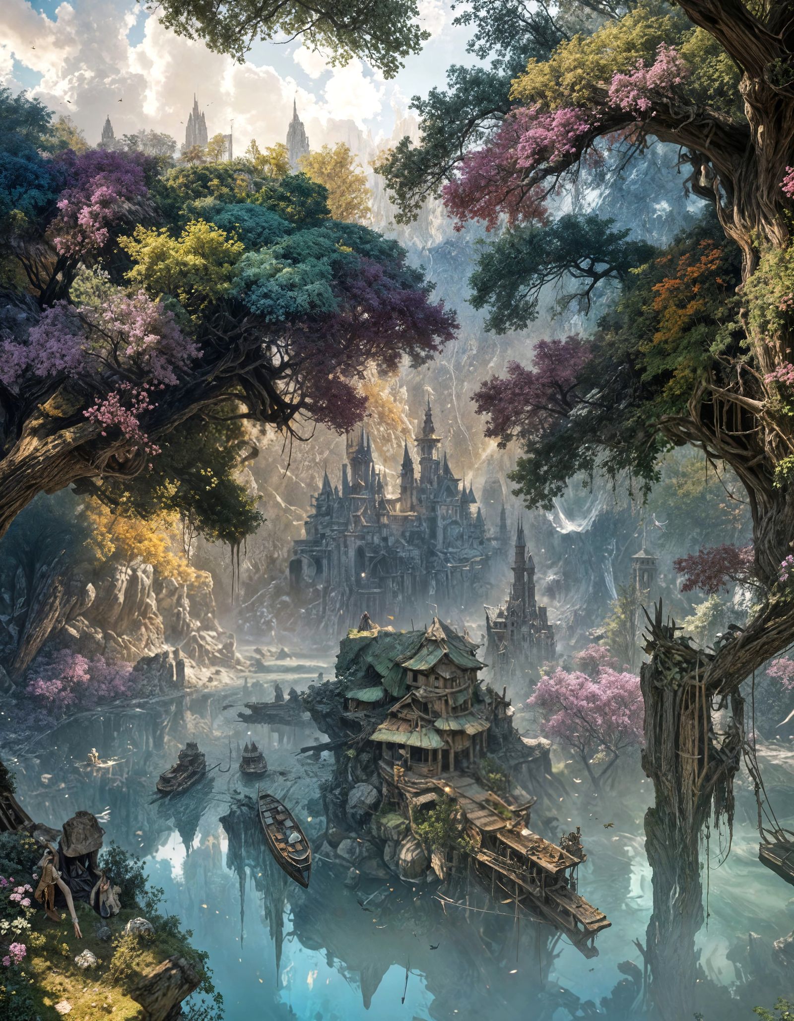 on the fringes of a city