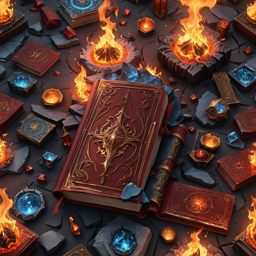 Fiery, Icy Book Cover Art in Unreal Engine 5