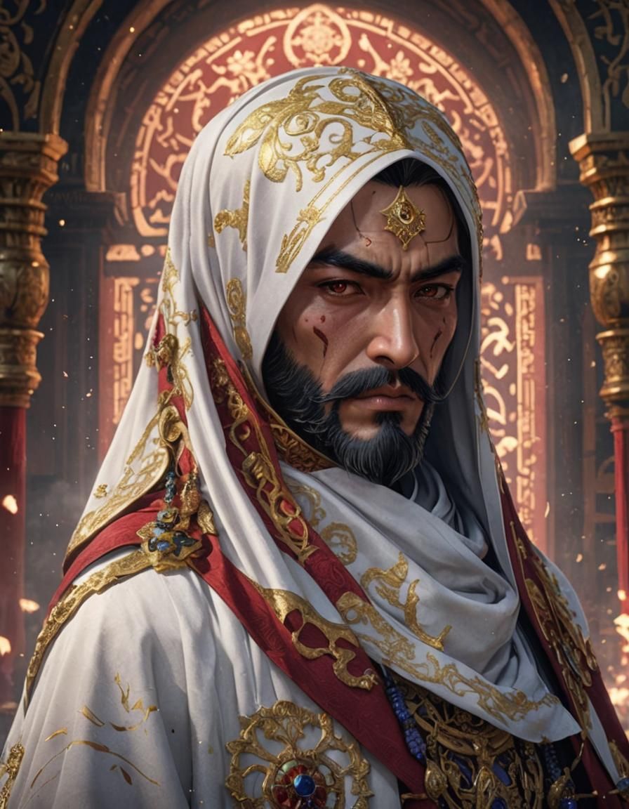 Anime Style Antagonist: Emir, Detailed 3D Art