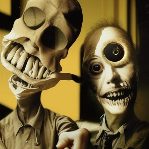 Surreal Stopmotion Scene in Hyperrealistic Style