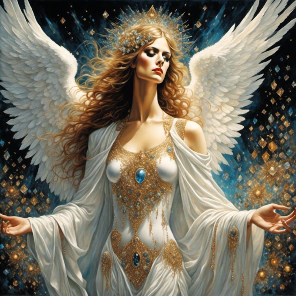 Ethereal Angel with Incandescent Glow