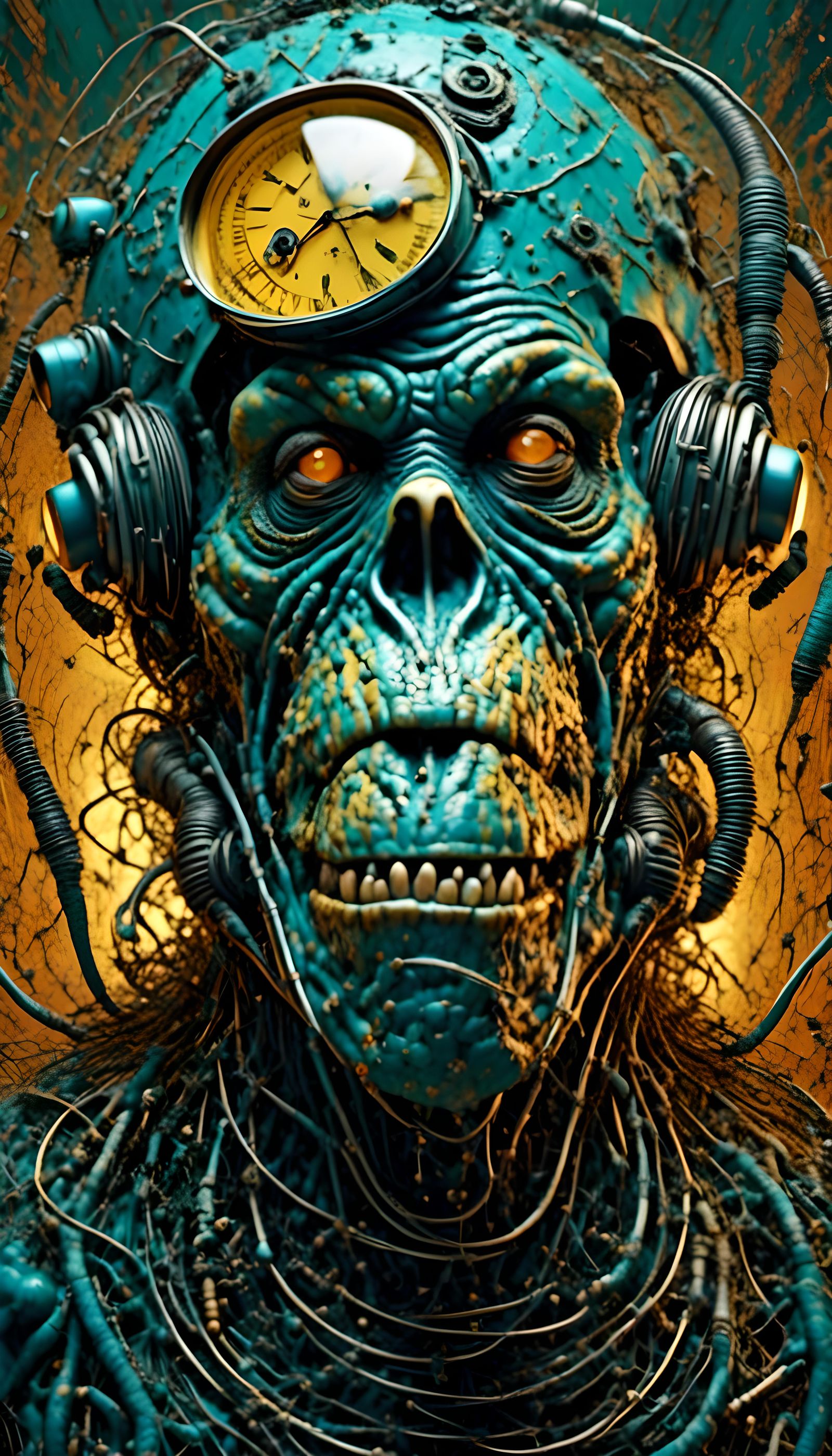 Futuristic Medical Care with Hyperreal Ape