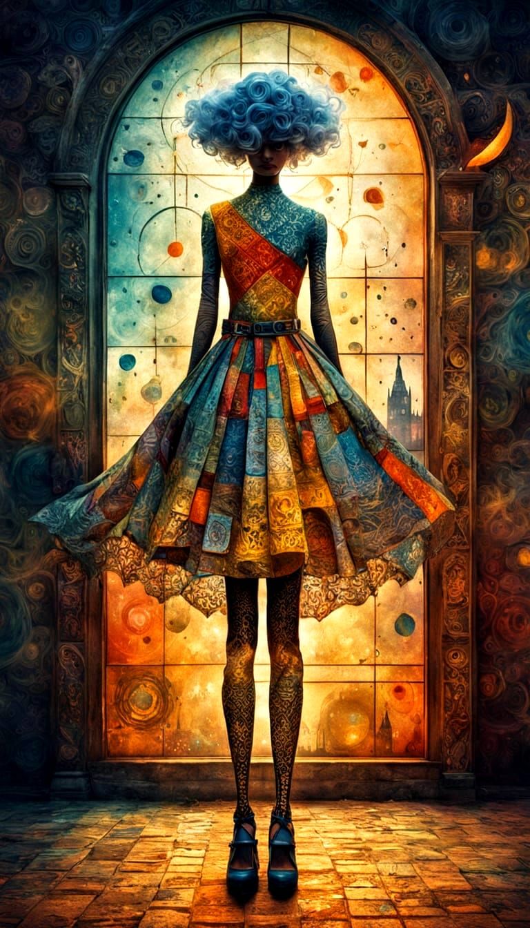 Lonely Goddess on Alien Planet: Bauhaus Style