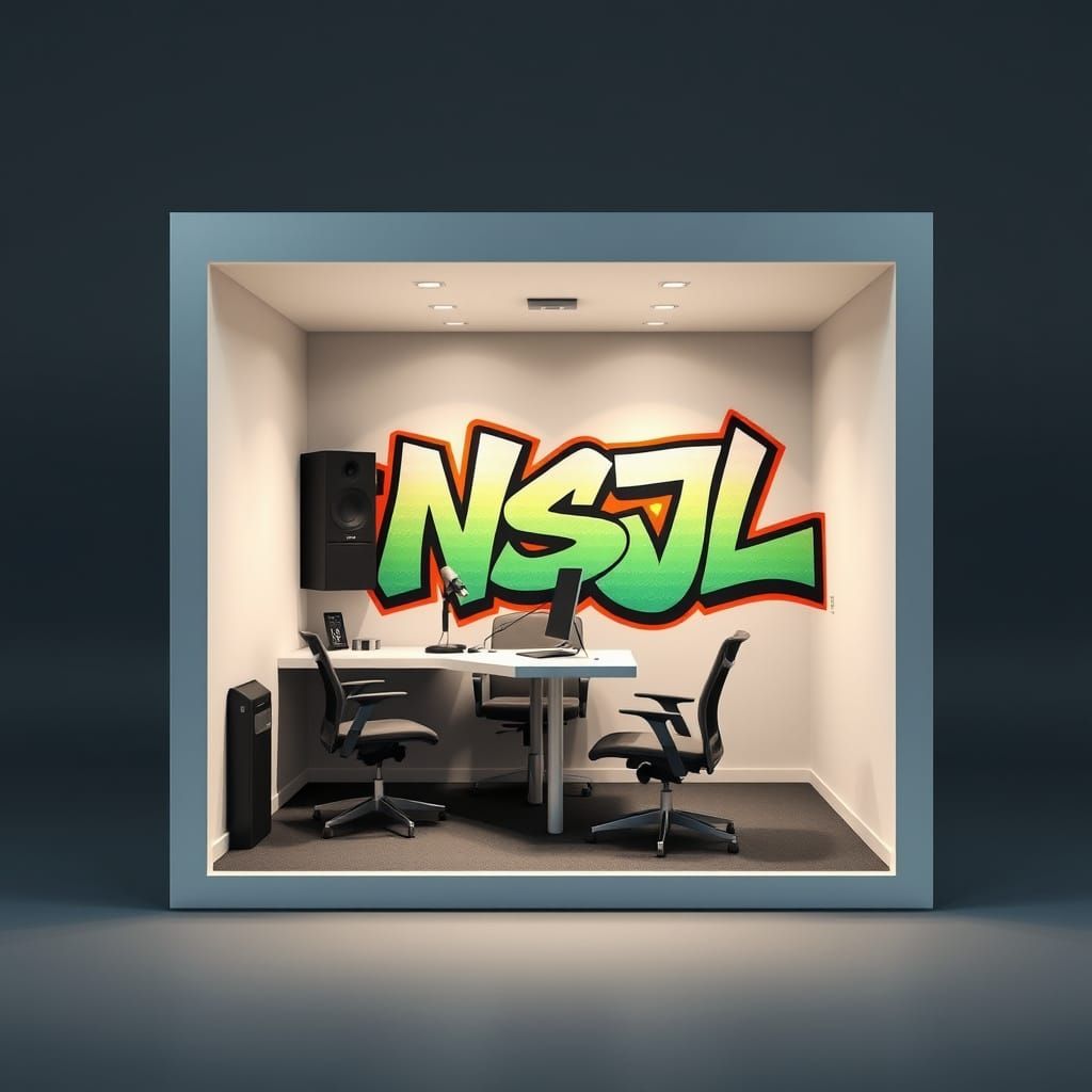 Minimalist Podcast Studio Inside Flat Pack Office Building