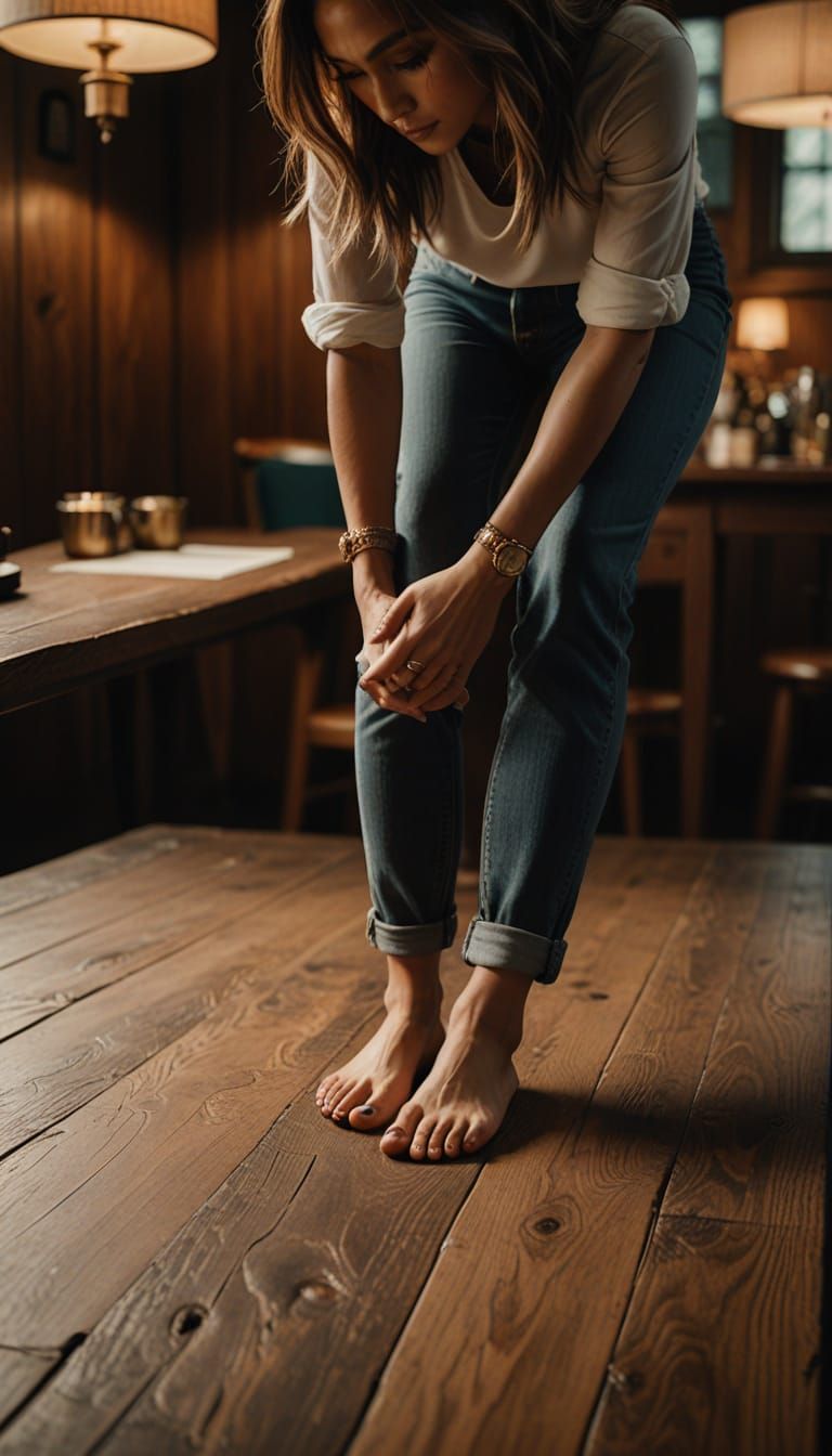 Jennifer Lopez in Hyperrealistic Cinematic Portrait