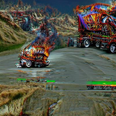 Abstract Landscape of Twisted Metal Forms