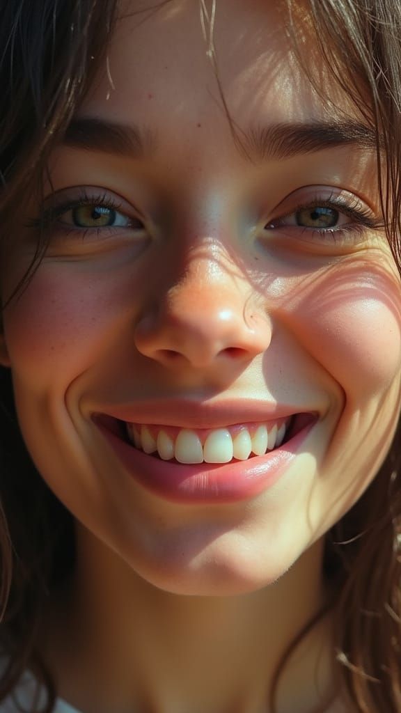 Portrait with Gentle Smile in Rembrandt Style