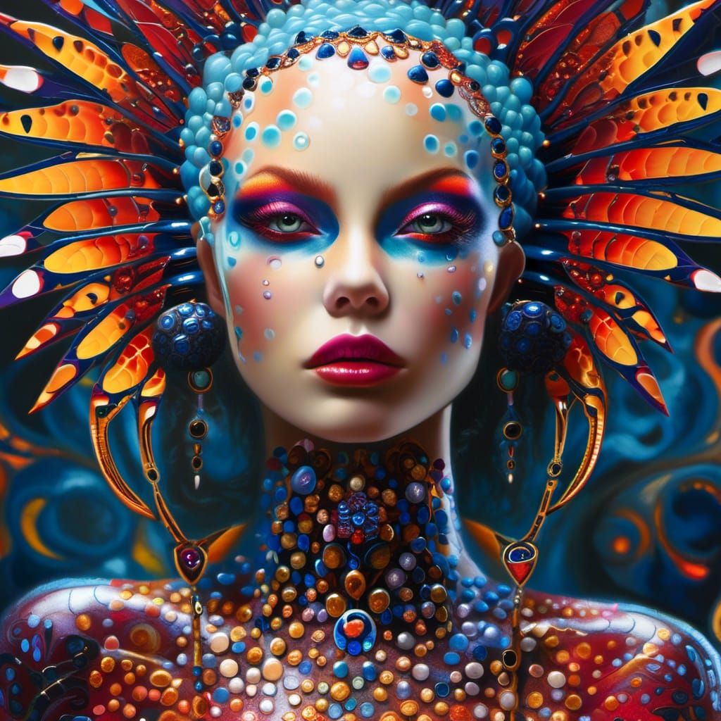 Ethereal Zombie Horde in Mixed Media