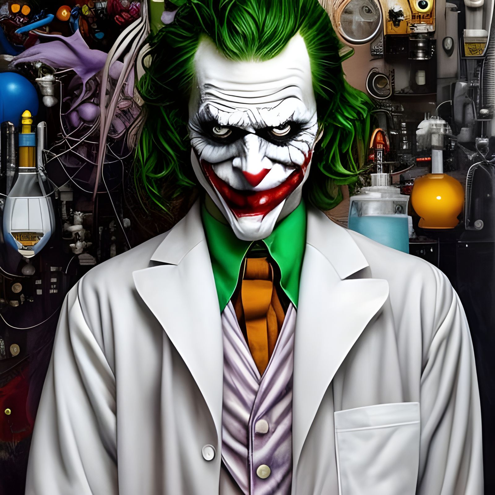The Joker as Mad Scientist Portrait