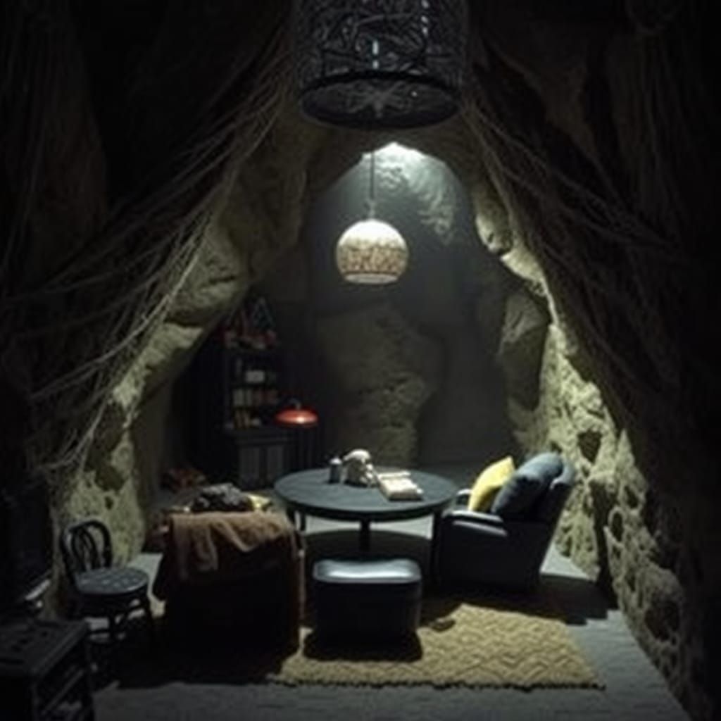 AI Generated Image of a Man Cave